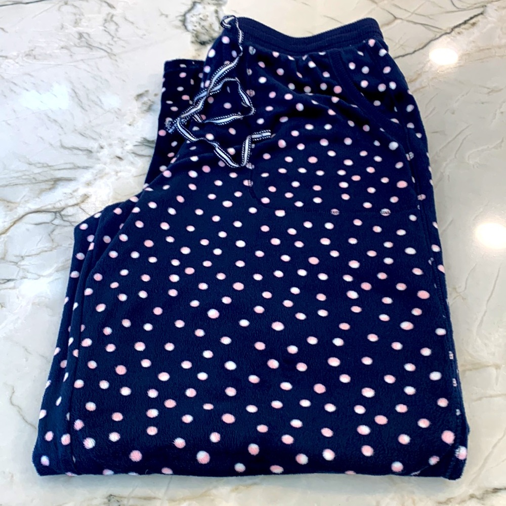 Nautica Womens Fleece Pajama Pants - Aurora Dots
